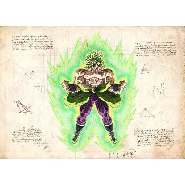 A3 Print - Dragon Ball Z - DBZ 4 Multicolor