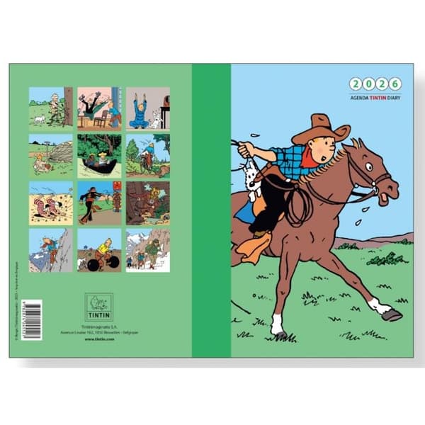 Tintin - Kalender bok 10 x 15 cm 2026 Multicolor