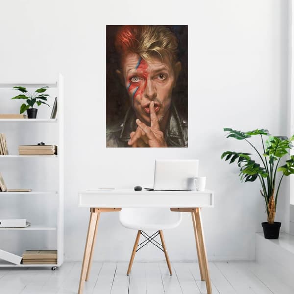 Poster - Sebastian Krüger – David Bowie multifärg