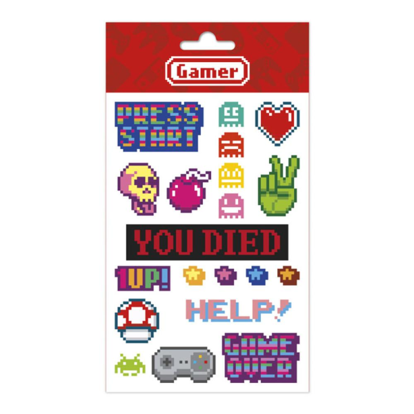 Klistermärken - Gamer (Set Stickers) Multicolor
