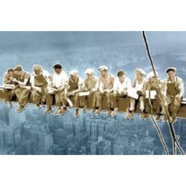 Lunch at a skyscraper - Pop Art Multicolor