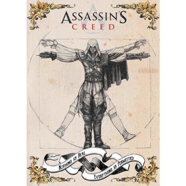 A3 Print -Assassins Creed - Intet er ægte Multicolor
