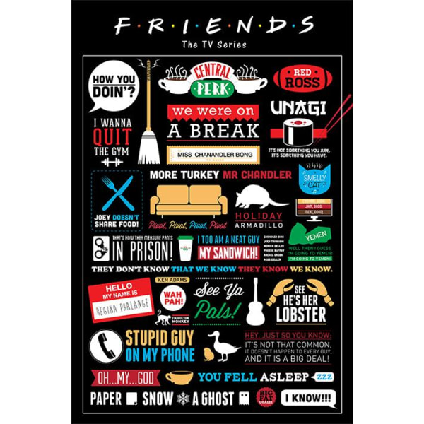 Friends (Infographic) multifärg