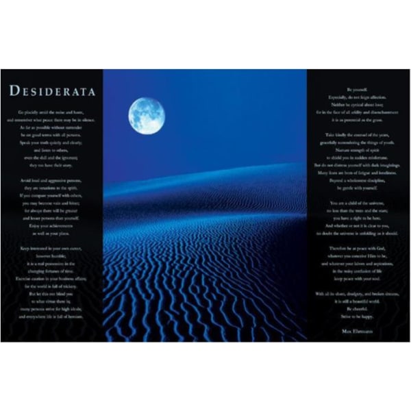 Desiderata - Måne över blå öken multifärg