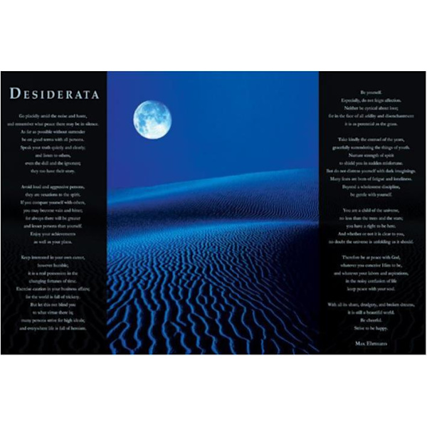 Desiderata - Måne över blå öken multifärg