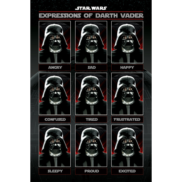 Star Wars - Expressions of Darth Vader Multicolor