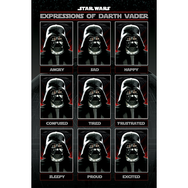 Star Wars - Expressions of Darth Vader multifärg