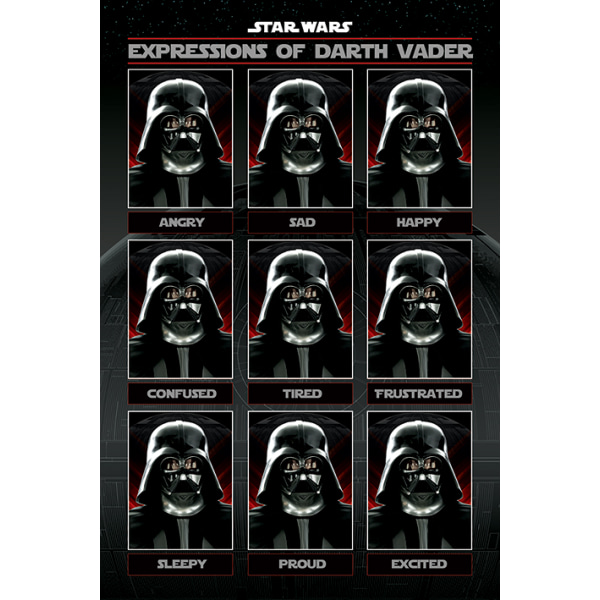 Star Wars - udtryk for Darth Vader Multicolor