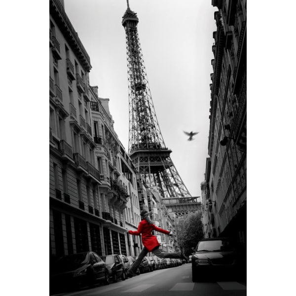 Paris Eiffel Tower - Red Coat Multicolor