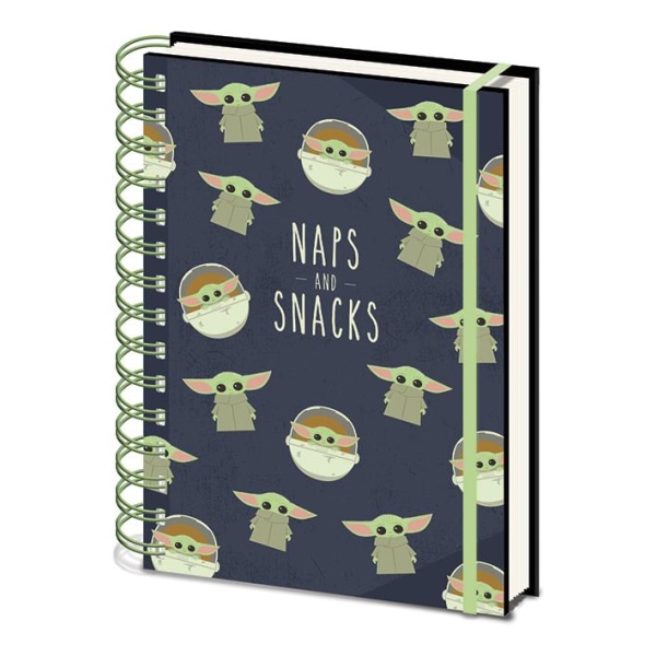 Anteckningsbok - Star Wars: The Mandalorian (Snacks And Naps) Multicolor