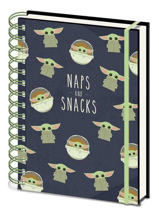 Anteckningsbok - Star Wars: The Mandalorian (Snacks And Naps) multifärg