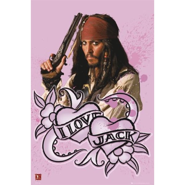 Pirates of the Carabbean - I love Jack Multicolor