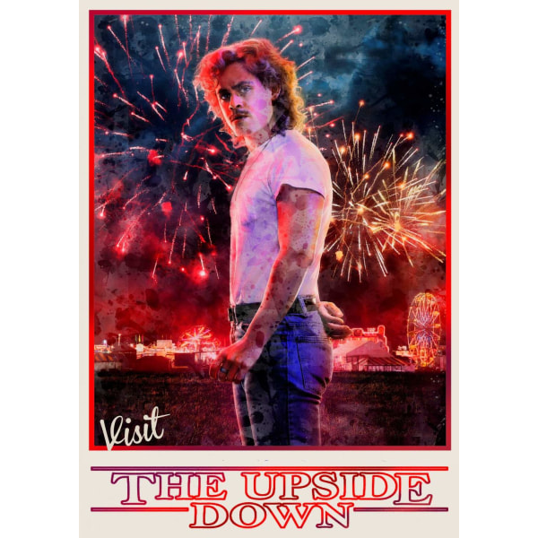 A3-print - Stranger Things - Billy Hargrove Multicolor