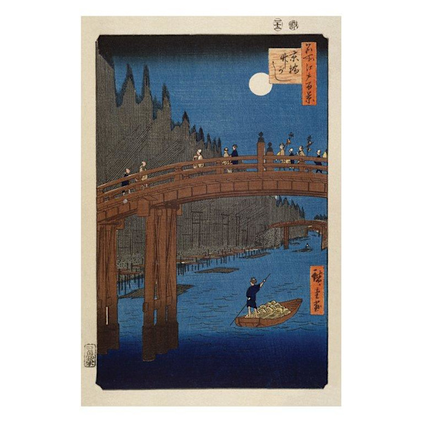 Ando Hiroshige - Kyoto Bridge - Asiatisk konst multifärg