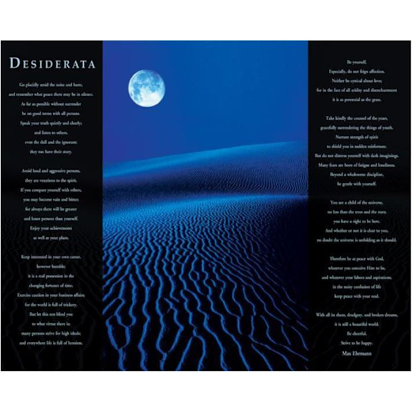 Desiderata - Blå måne i öknen multifärg