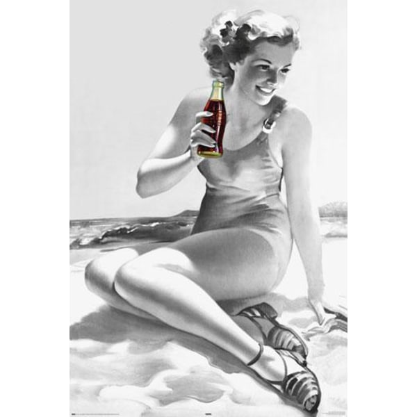Coca Cola - Beach pinup Multicolor