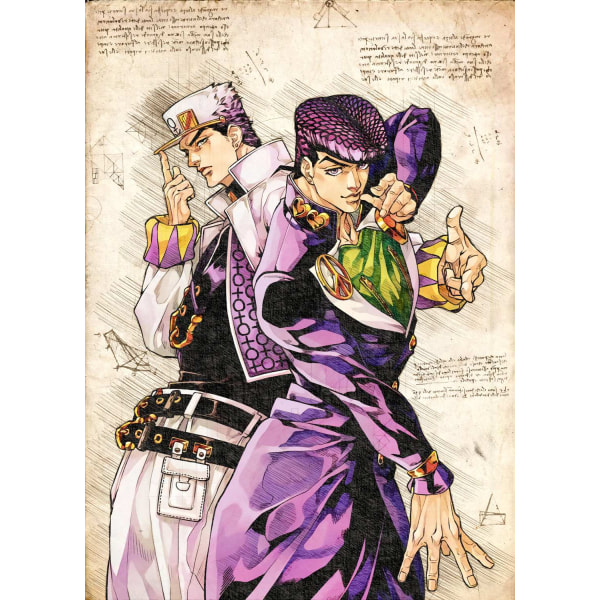 A3 Print - Jojo's bizarre adventure - Jojo1 multifärg