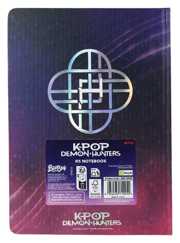Anteckningsbok - KPop Demon Hunters – A5 Notebook Huntr/x multifärg