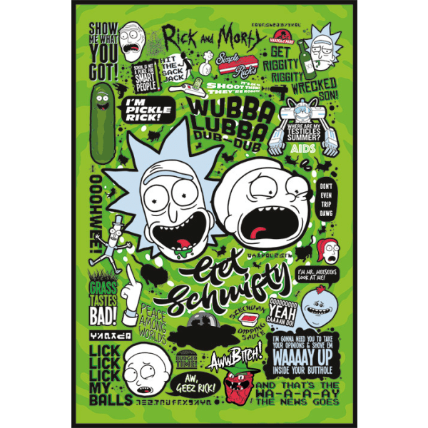 Rick and Morty - Quotes Multicolor