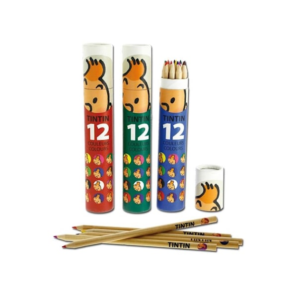 Tintin - Pennor 12 st - Grön box Multicolor