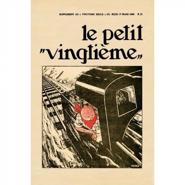 Poster - Le Petit Vingtième: Tintin i Amerika (1932) multifärg