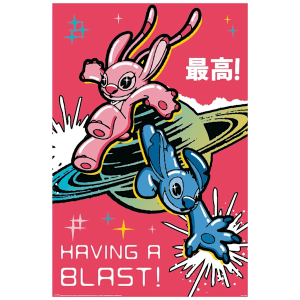 Poster - STITCH (HAVING A BLAST) Multicolor