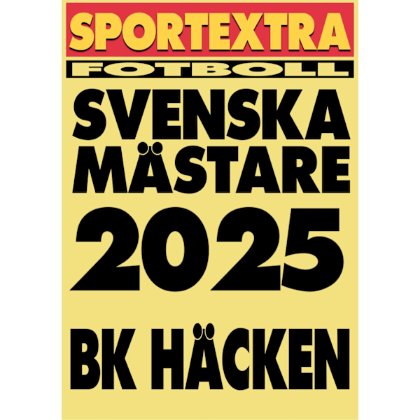 A3 Print - BK Häcken - Svenska mästare 2025! multifärg