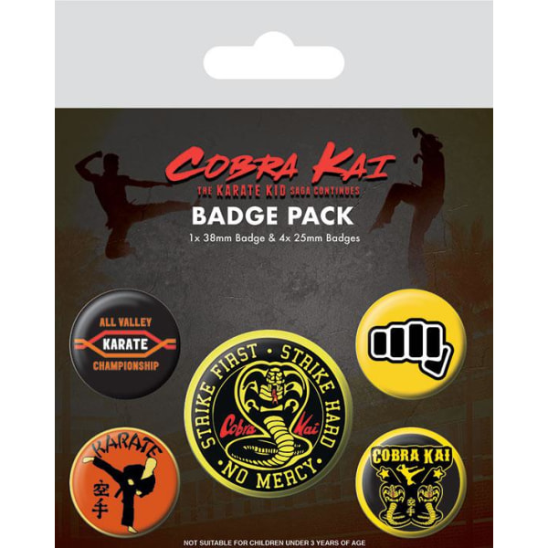 Badge Pack - Cobra Kai (No Mercy) Multicolor