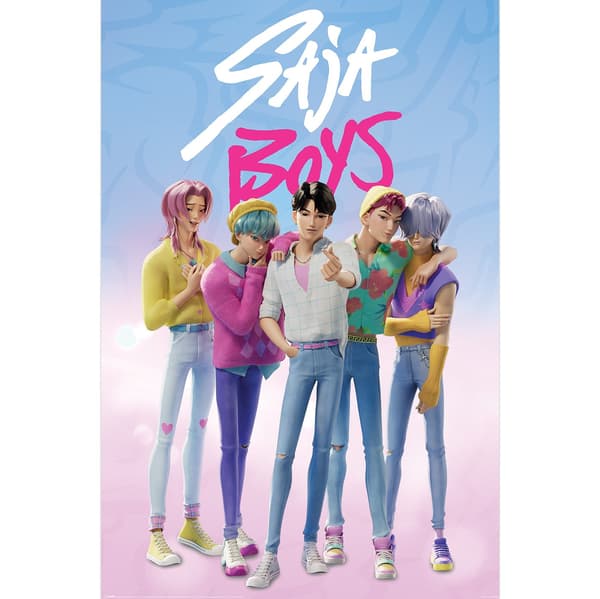Poster - K-POP DEMON HUNTERS (SAJA BOYS) Multicolor