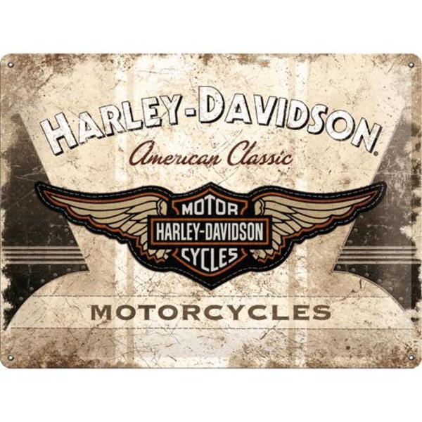 Metallskylt 30Ã—40 cm Harley-Davidson, American classic multifärg