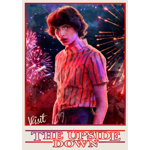 A3-print - Stranger Things - Mike Wheeler Multicolor