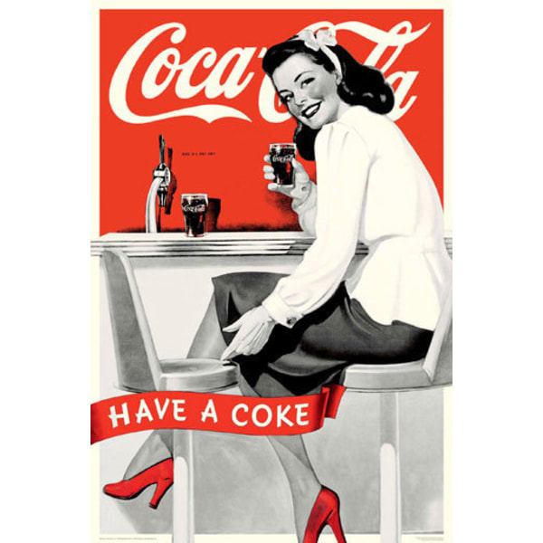 Coca Cola - Girl Have A Coke Multicolor