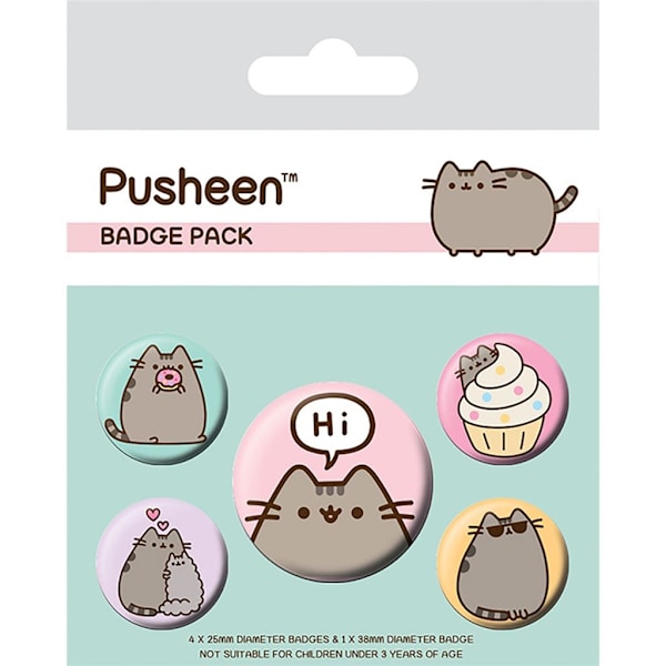 Badge Pack - PUSHEEN (PUSHEEN SAYS HI) Multicolor