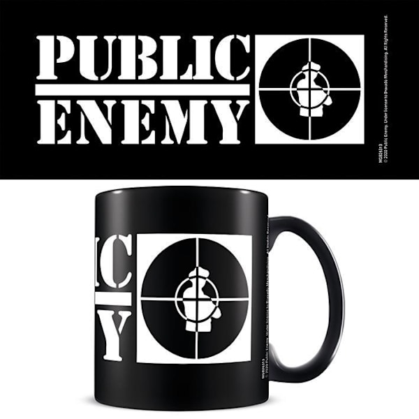 Public Enemy (Crosshairs Logo) Black - Mugg Multicolor