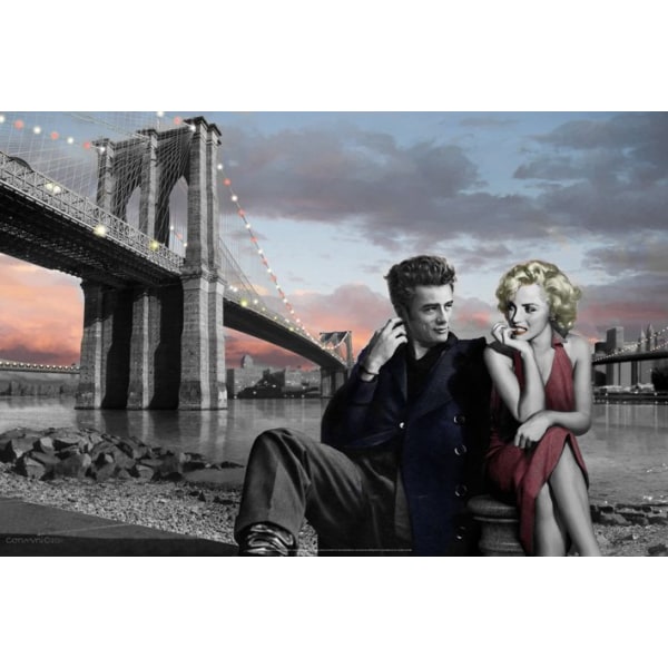 Marilyn Monroe & James Dean Multicolor