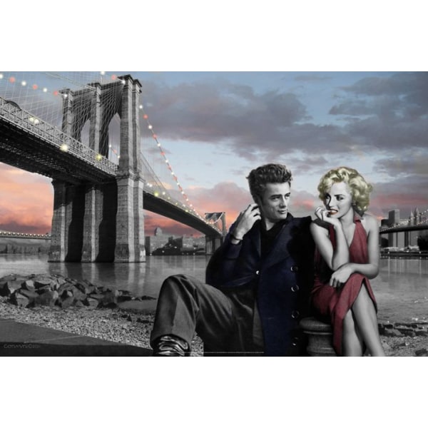 Marilyn Monroe & James Dean multifärg