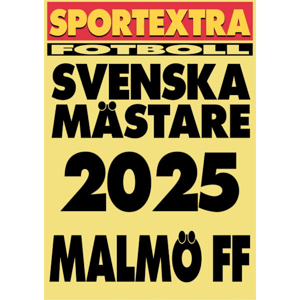A3 Print - Malmö FF - Svenska mästare 2025! multifärg