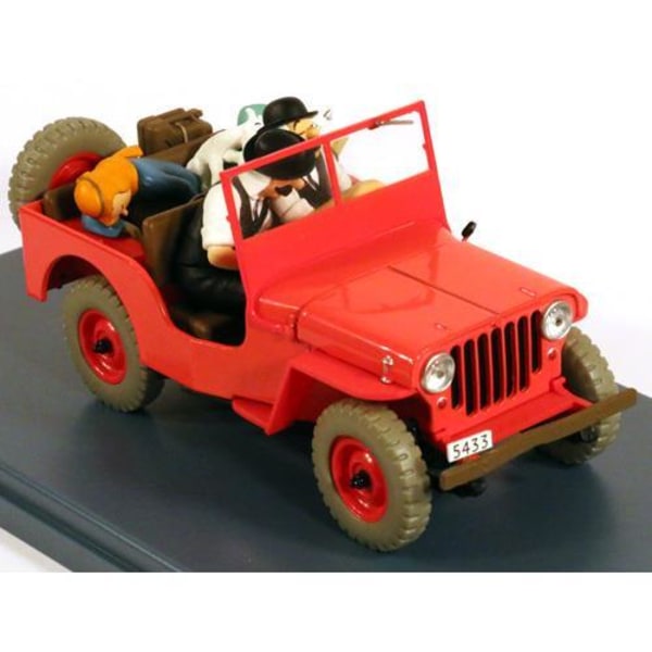 Tintin - 1:24 Modellbil #6 - Red Jeep multifärg