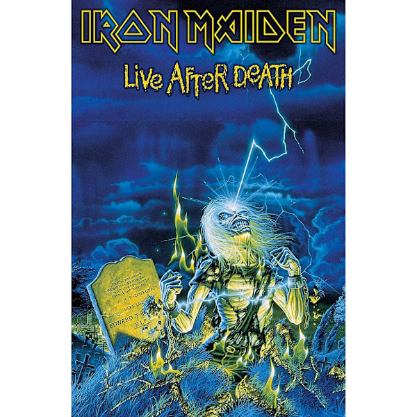 Posterflagga - Iron Maiden - Live After Death Multicolor