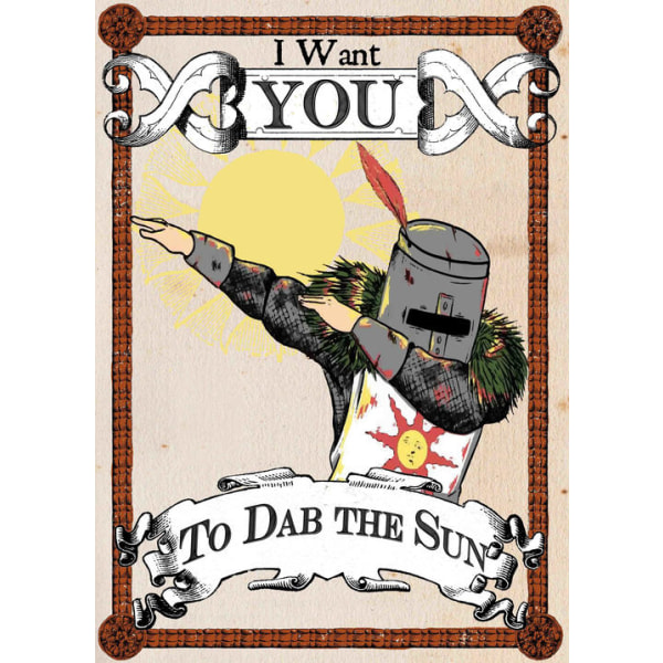 A3 Print - Dark Souls - Dab the sun Multicolor