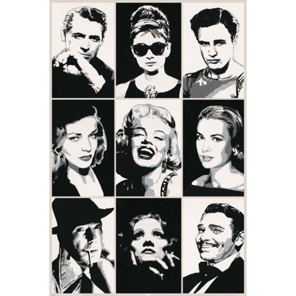 Famous actors - Pop art multifärg