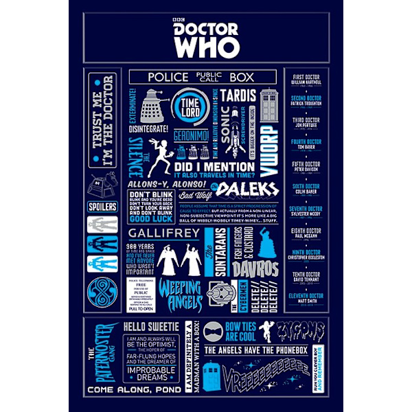 Doctor Who - Infographic Multicolor