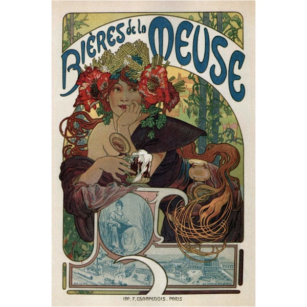 A3 Print - Alphonse Mucha - No3 Multicolor