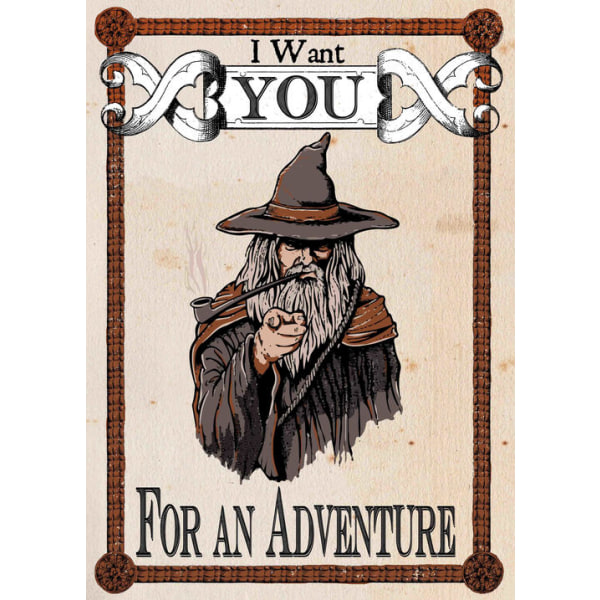 A3 Print - Lord of the rings - Gandalf - I Want You multifärg