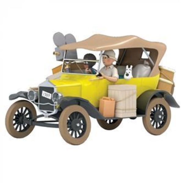Tintin - 1:24 Modellbil 71 Gul Ford T multifärg
