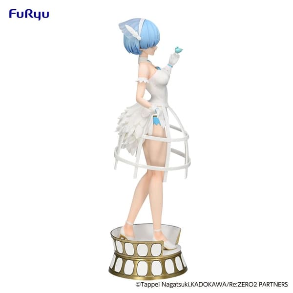 Staty - Re: Zero Exceed Creative PVC Statue Rem Cage Dress 22 cm multifärg