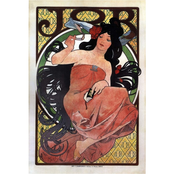 A3 Print - Alphonse Mucha - No4 multifärg