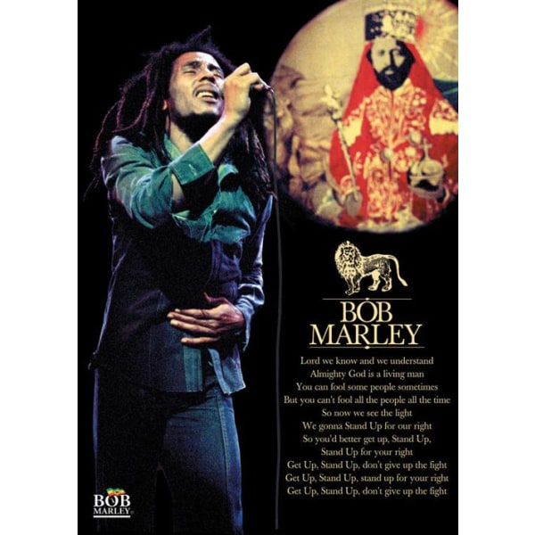 Bob Marley - Get Up Lyrics Multicolor