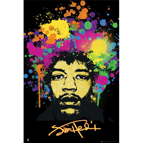 Jimi Hendrix - Splatter multifärg