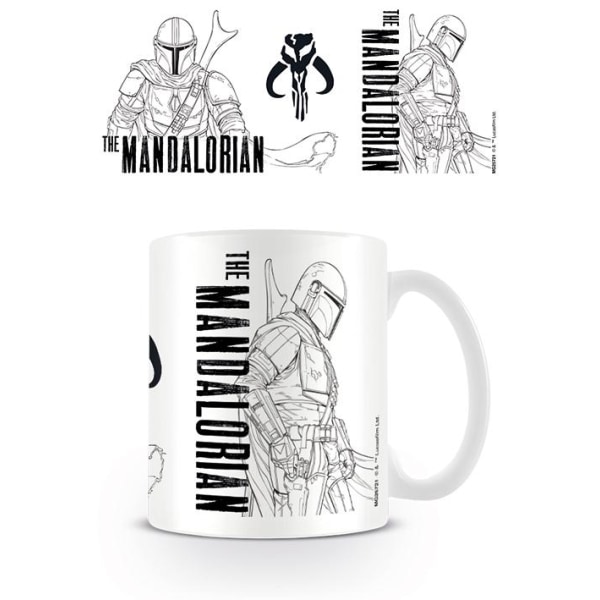 Star Wars - The Mandalorian (Line Art) - Mugg Multicolor